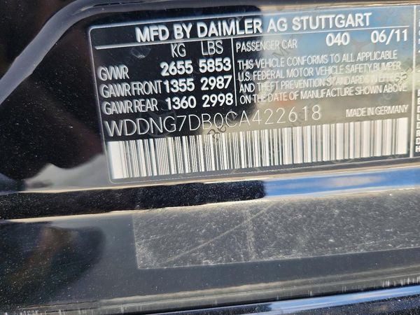 2012 MERCEDES-BENZ S