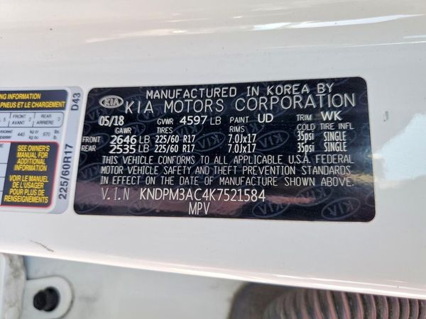 2019 KIA SPORTAGE