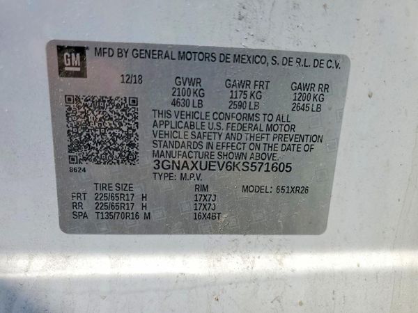 2019 CHEVROLET EQUINOX LT (1LT)