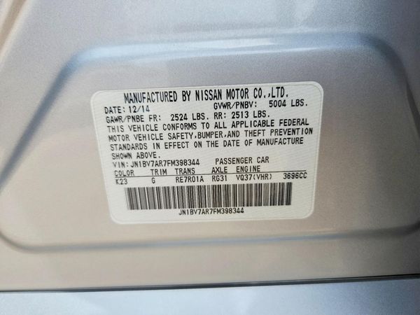 2015 INFINITI Q50