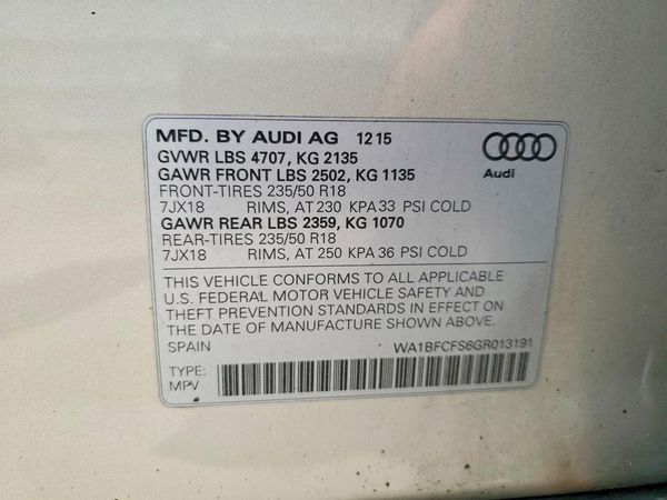 2016 AUDI Q3