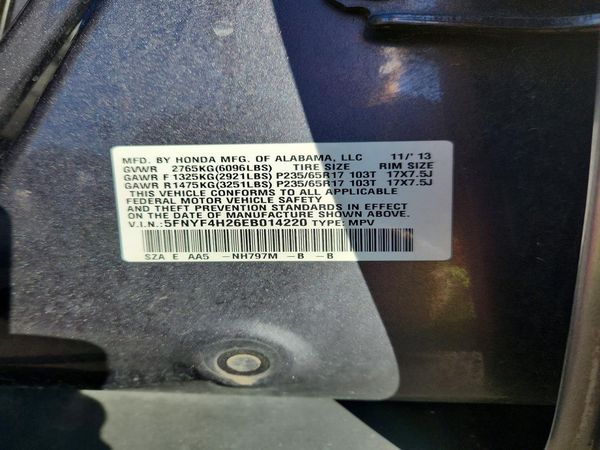 2014 HONDA PILOT LX