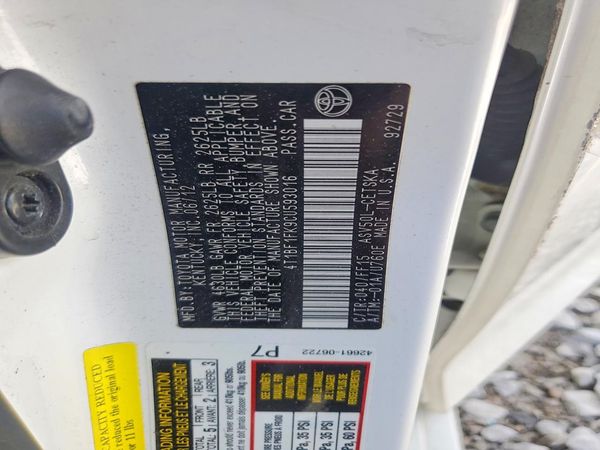 2012 TOYOTA CAMRY