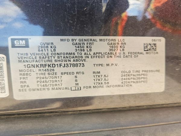 2015 CHEVROLET TRAVERSE LS