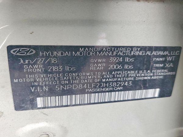 2018 HYUNDAI ELANTRA