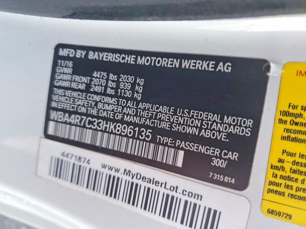2017 BMW 430I