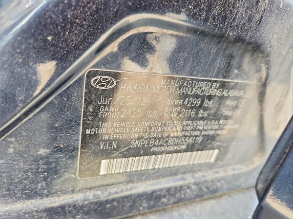 2013 HYUNDAI SONATA GLS/ GLS Popular