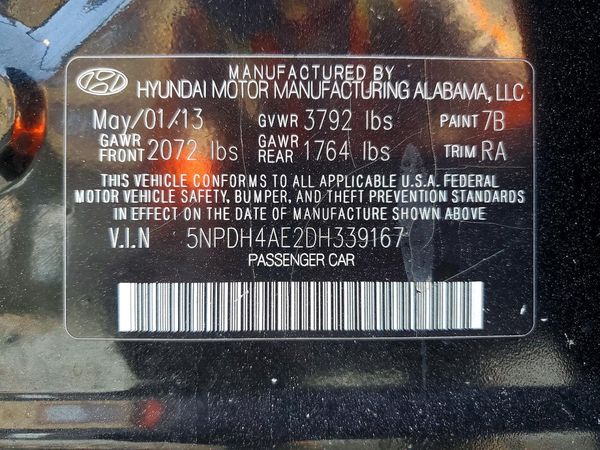 2013 HYUNDAI ELANTRA