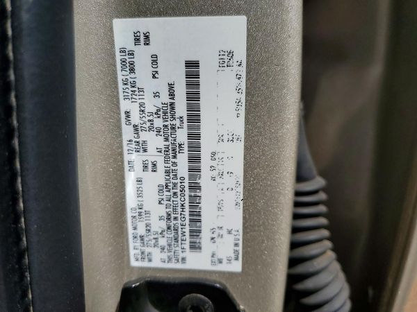 2017 FORD F150 SuperCrew