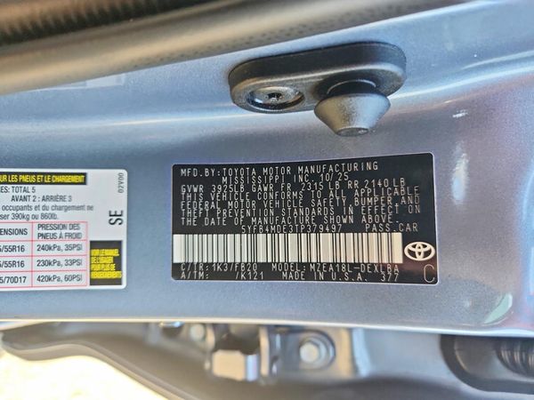 2026 TOYOTA COROLLA LE