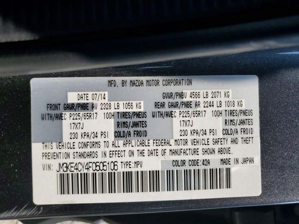 2015 MAZDA CX-5 Touring/GS