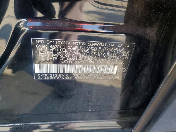 2015 LEXUS IS