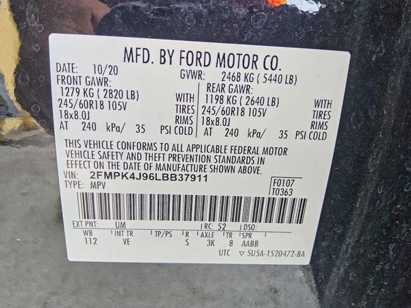 2020 FORD EDGE SEL
