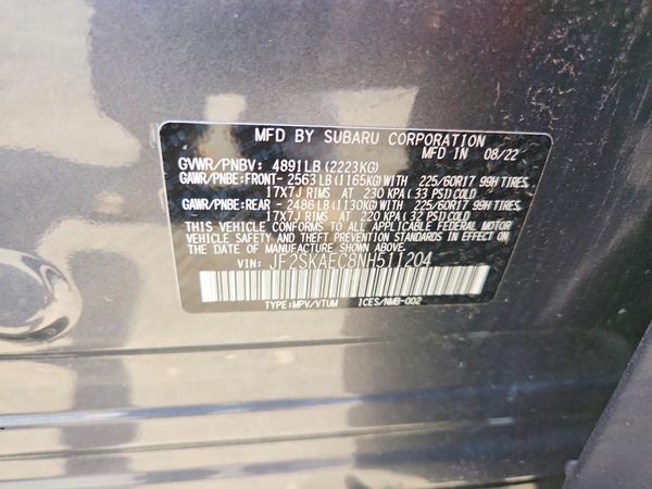 2022 SUBARU FORESTER Premium