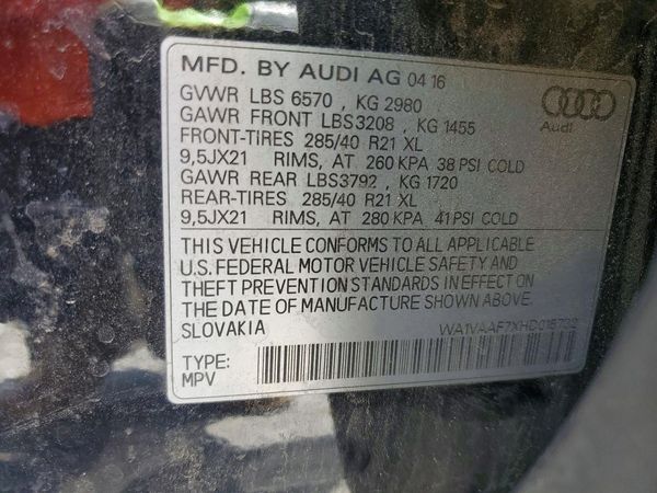 2017 AUDI Q7