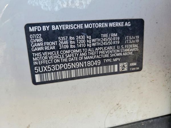 2022 BMW X3 xDrive30i