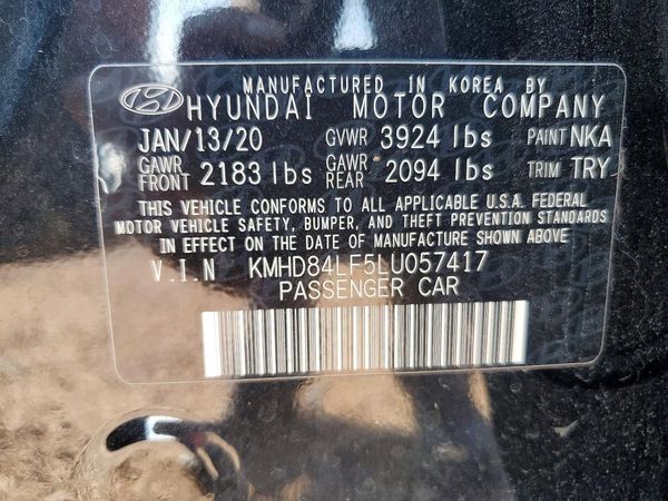 2020 HYUNDAI ELANTRA