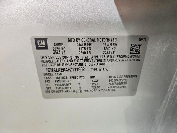 2015 CHEVROLET EQUINOX LS