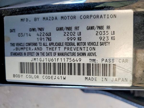 2015 MAZDA 6 Sport/GX