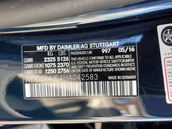 2017 MERCEDES-BENZ E E300