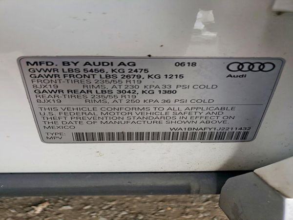 2018 AUDI Q5 quattro Premium Plus