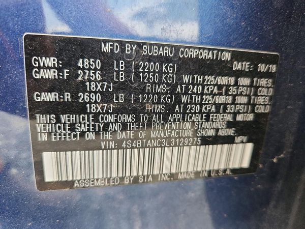 2020 SUBARU OUTBACK Limited+M/R+NAVI(HK)