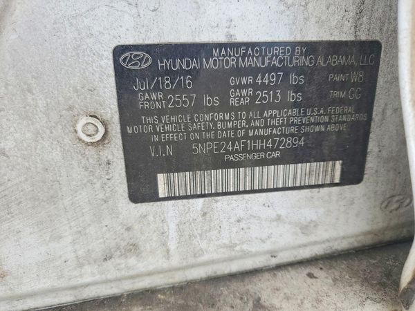 2017 HYUNDAI SONATA