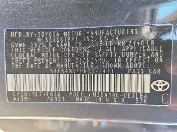 2024 TOYOTA COROLLA