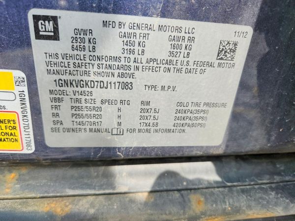 2013 CHEVROLET TRAVERSE 1LT