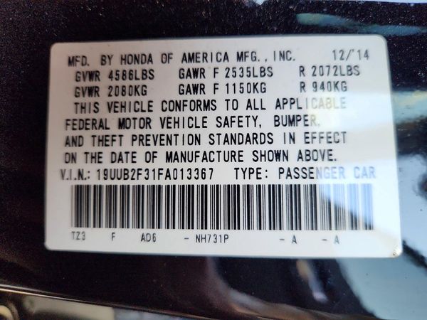 2015 ACURA TLX V6