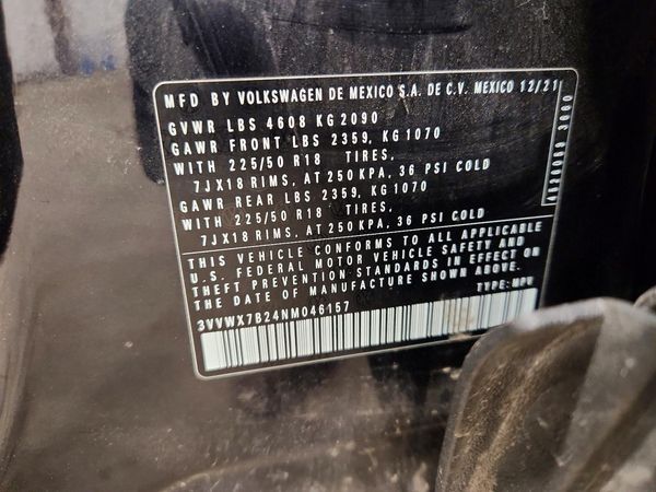 2022 VOLKSWAGEN TAOS 4Motion SE
