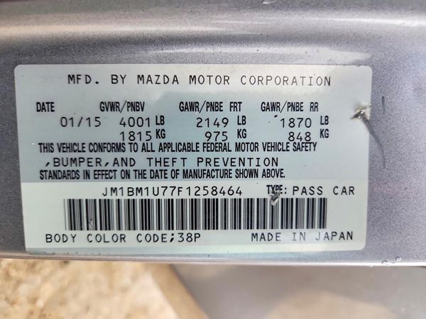 2015 MAZDA 3 Sport/GX