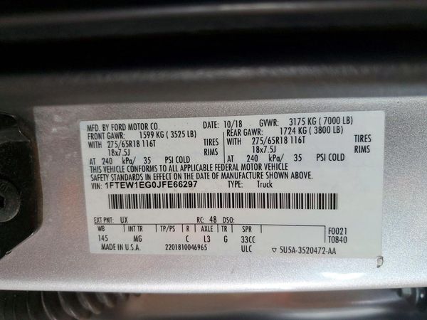2018 FORD F150