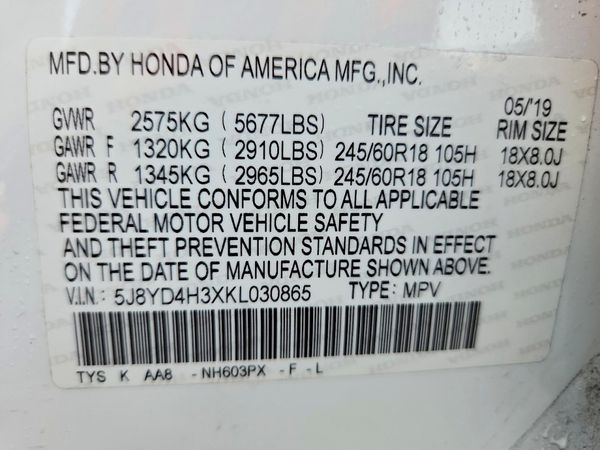 2019 ACURA MDX SH-AWD