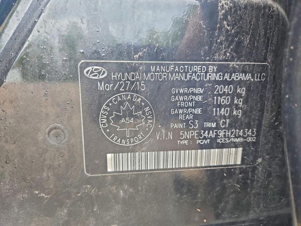 2015 HYUNDAI SONATA