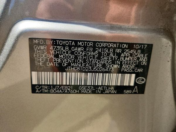 2018 LEXUS IS 300