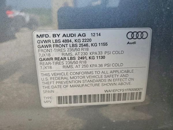 2015 AUDI Q3 quattro Premium Plus