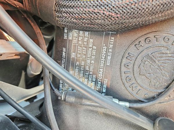 2017 INDIAN MOTORCYCLE CO. MOTORCYCLE