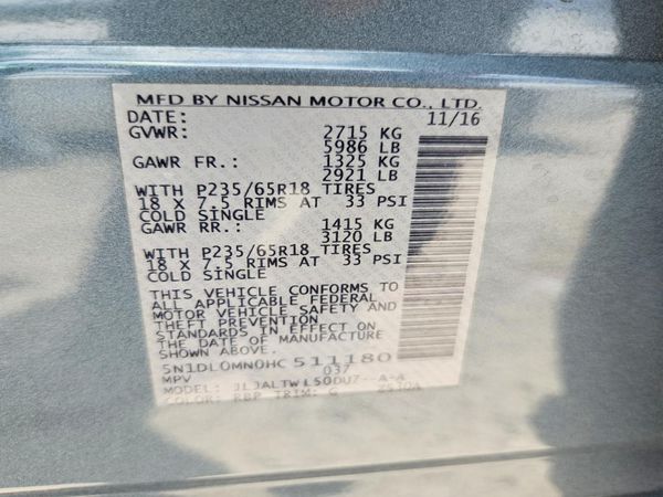 2017 INFINITI QX60