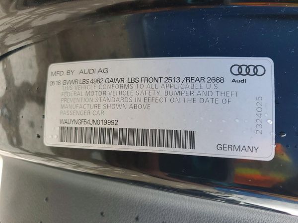 2018 AUDI A5 quattro Premium Plus