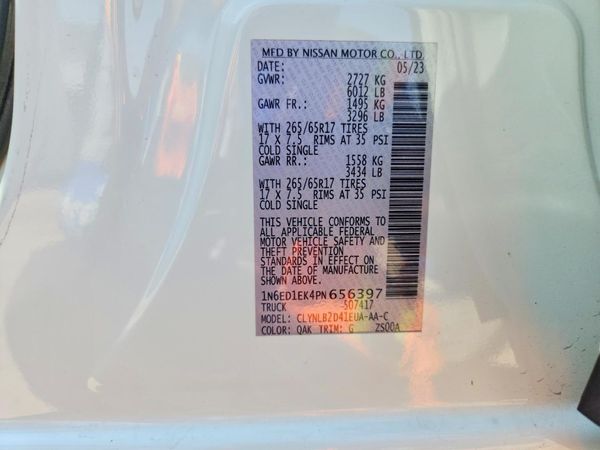 2023 NISSAN FRONTIER Crew Cab