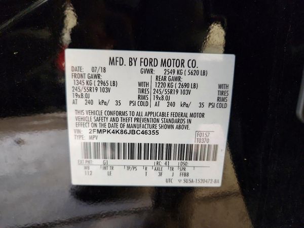2018 FORD EDGE Titanium