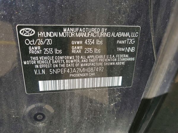 2021 HYUNDAI SONATA SEL Convenience