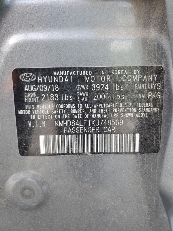 2019 HYUNDAI ELANTRA