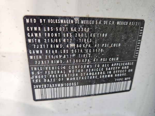 2021 VOLKSWAGEN TIGUAN