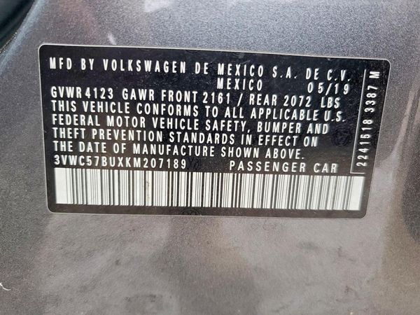 2019 VOLKSWAGEN JETTA