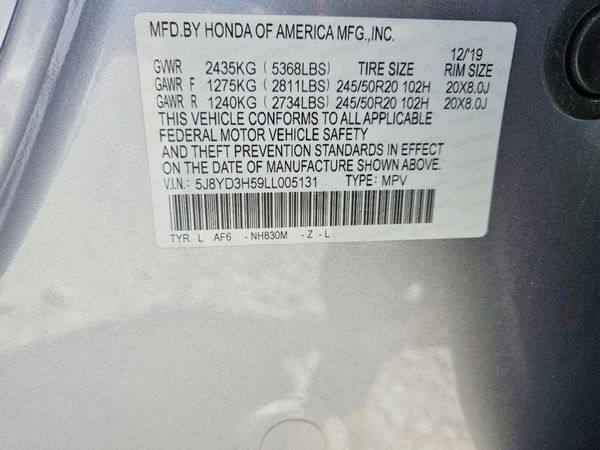 2020 ACURA MDX TECH 7P