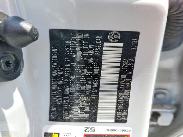 2022 TOYOTA CAMRY SE