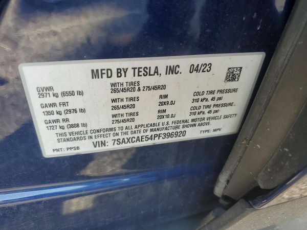 2023 TESLA MODEL X