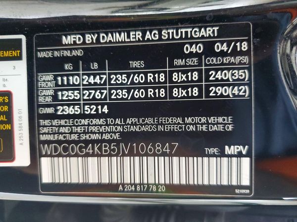 2018 MERCEDES-BENZ GLC GLC 300-4M